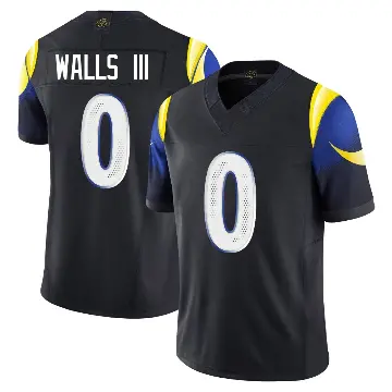 ＃0 Men's Eddie Walls III Blue Limited Los Angeles Rams Midnight 2025 Rivalries Collection Jersey