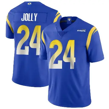 ＃24 Men's Shaun Jolly Royal Limited Los Angeles Rams Alternate Vapor Untouchable Jersey