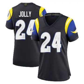 ＃24 Women's Shaun Jolly Blue Limited Los Angeles Rams Midnight 2025 Rivalries Collection Jersey
