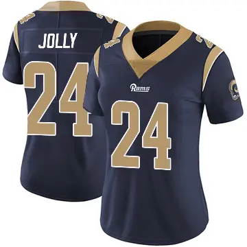 ＃24 Women's Shaun Jolly Navy Limited Los Angeles Rams Team Color Vapor Untouchable Jersey