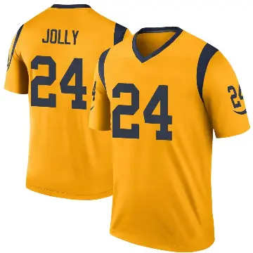 ＃24 Youth Shaun Jolly Gold Legend Los Angeles Rams Color Rush Jersey