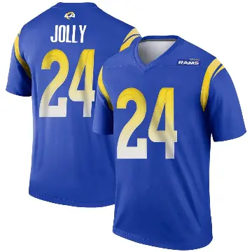 ＃24 Youth Shaun Jolly Royal Legend Los Angeles Rams Jersey