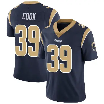 ＃39 Men's Alex Cook Navy Limited Los Angeles Rams Team Color Vapor Untouchable Jersey