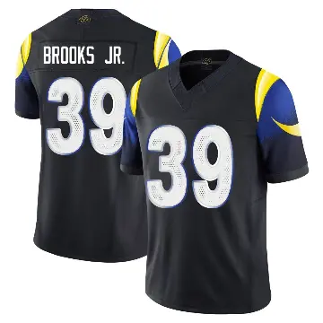 ＃39 Men's Antoine Brooks Jr. Blue Limited Los Angeles Rams Midnight 2025 Rivalries Collection Jersey