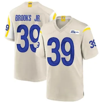 ＃39 Men's Antoine Brooks Jr. Game Los Angeles Rams Bone Jersey