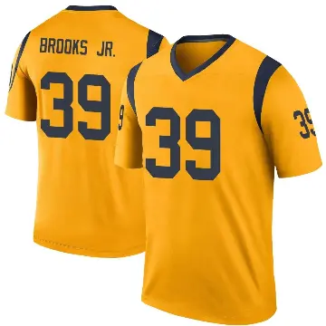 ＃39 Men's Antoine Brooks Jr. Gold Legend Los Angeles Rams Color Rush Jersey
