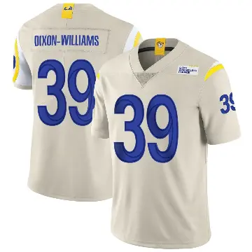 ＃39 Men's Malik Dixon-Williams Limited Los Angeles Rams Bone Vapor Jersey