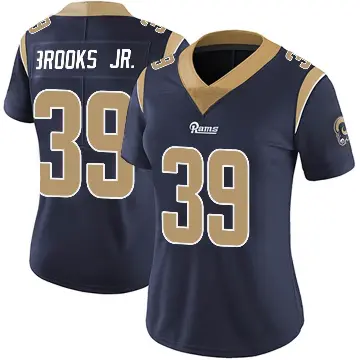 ＃39 Women's Antoine Brooks Jr. Navy Limited Los Angeles Rams Team Color Vapor Untouchable Jersey