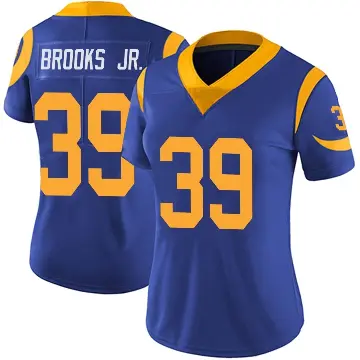 ＃39 Women's Antoine Brooks Jr. Royal Limited Los Angeles Rams Alternate Vapor Untouchable Jersey