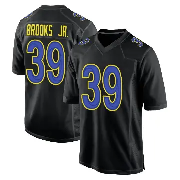 ＃39 Youth Antoine Brooks Jr. Black Game Los Angeles Rams Fashion Jersey