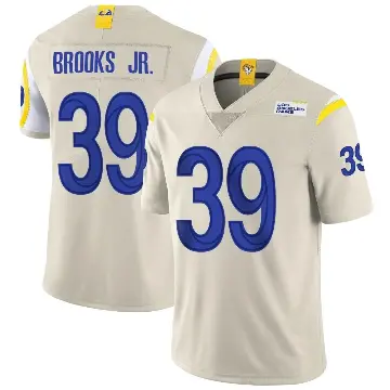 ＃39 Youth Antoine Brooks Jr. Limited Los Angeles Rams Bone Vapor Jersey