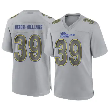 ＃39 Youth Malik Dixon-Williams Gray Game Los Angeles Rams Atmosphere Fashion Jersey