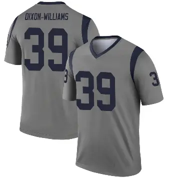 ＃39 Youth Malik Dixon-Williams Gray Legend Los Angeles Rams Inverted Jersey