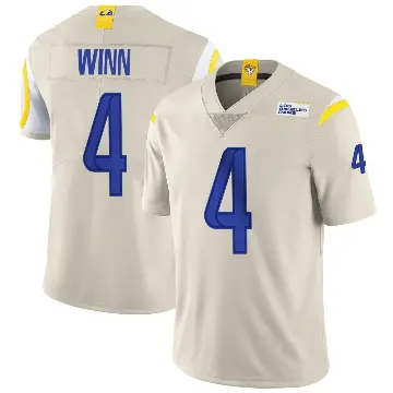 ＃4 Men's Dresser Winn Limited Los Angeles Rams Bone Vapor Jersey