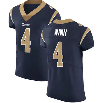 ＃4 Men's Dresser Winn Navy Elite Los Angeles Rams Team Color Vapor Untouchable Jersey