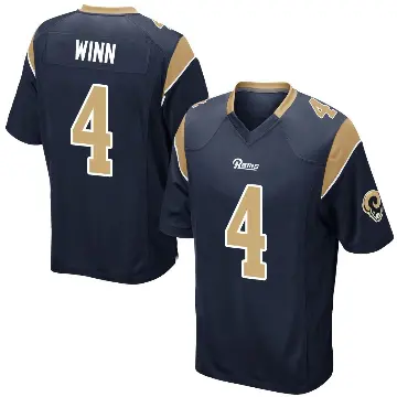 ＃4 Men's Dresser Winn Navy Game Los Angeles Rams Team Color Jersey
