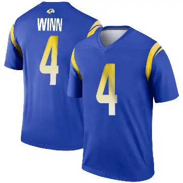 ＃4 Men's Dresser Winn Royal Legend Los Angeles Rams Jersey