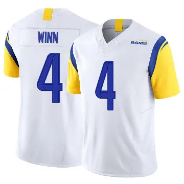 ＃4 Men's Dresser Winn White Limited Los Angeles Rams Vapor F.U.S.E. Jersey