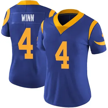 ＃4 Women's Dresser Winn Royal Limited Los Angeles Rams Alternate Vapor Untouchable Jersey