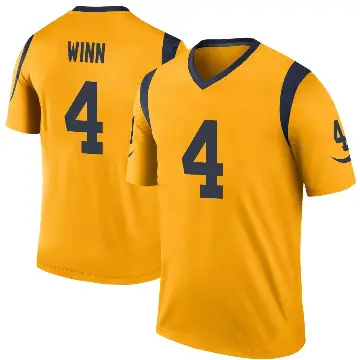 ＃4 Youth Dresser Winn Gold Legend Los Angeles Rams Color Rush Jersey