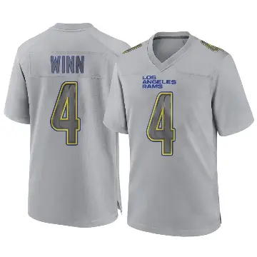 ＃4 Youth Dresser Winn Gray Game Los Angeles Rams Atmosphere Fashion Jersey
