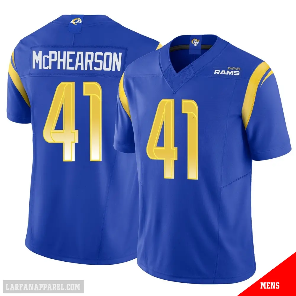 ＃41 Men's Zech McPhearson Royal Limited Los Angeles Rams Vapor F.U.S.E. Jersey