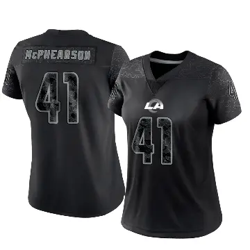 ＃41 Women's Zech McPhearson Black Limited Los Angeles Rams Reflective Jersey