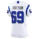 ＃69 Women's Kevin Dotson White Game Los Angeles Rams Fearsome Jersey