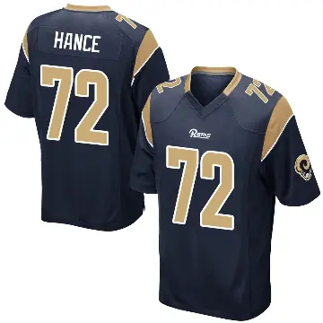 ＃72 Men's Blake Hance Navy Game Los Angeles Rams Team Color Jersey