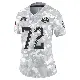＃72 Women's Blake Hance Arctic Camo Limited Los Angeles Rams 2024 Salute to Service Jersey