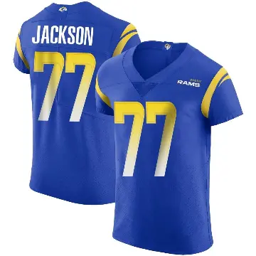 ＃77 Men's Alaric Jackson Royal Elite Los Angeles Rams Alternate Vapor Untouchable Jersey