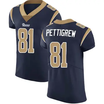 ＃81 Men's Jamal Pettigrew Navy Elite Los Angeles Rams Team Color Vapor Untouchable Jersey
