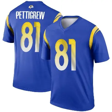 ＃81 Men's Jamal Pettigrew Royal Legend Los Angeles Rams Jersey
