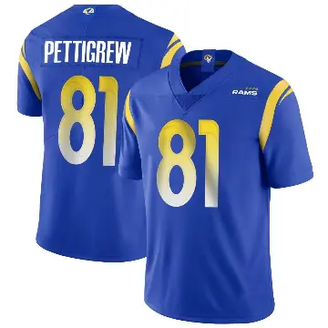 ＃81 Men's Jamal Pettigrew Royal Limited Los Angeles Rams Alternate Vapor Untouchable Jersey