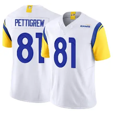 ＃81 Youth Jamal Pettigrew White Limited Los Angeles Rams Vapor F.U.S.E. Jersey