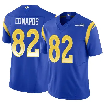 ＃82 Men's Tru Edwards Royal Limited Los Angeles Rams Vapor F.U.S.E. Jersey