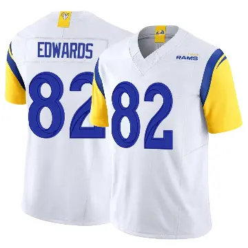 ＃82 Youth Tru Edwards White Limited Los Angeles Rams Vapor F.U.S.E. Jersey
