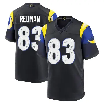 ＃83 Men's Mark Redman Blue Game Los Angeles Rams Midnight 2025 Rivalries Collection Jersey