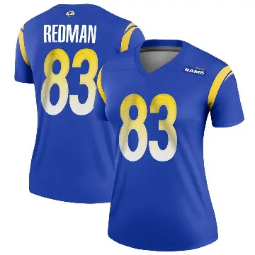 ＃83 Women's Mark Redman Royal Legend Los Angeles Rams Jersey