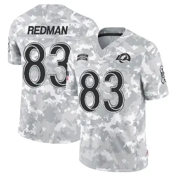 ＃83 Youth Mark Redman Arctic Camo Limited Los Angeles Rams 2024 Salute to Service Jersey