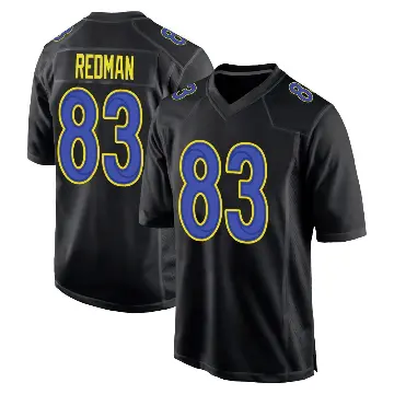 ＃83 Youth Mark Redman Black Game Los Angeles Rams Fashion Jersey