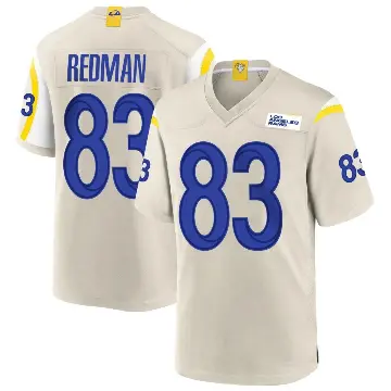 ＃83 Youth Mark Redman Game Los Angeles Rams Bone Jersey