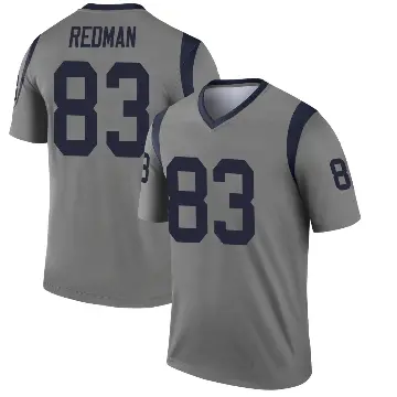 ＃83 Youth Mark Redman Gray Legend Los Angeles Rams Inverted Jersey