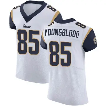＃85 Men's Jack Youngblood White Elite Los Angeles Rams Vapor Untouchable Jersey