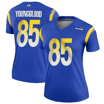 ＃85 Women's Jack Youngblood Royal Legend Los Angeles Rams Jersey